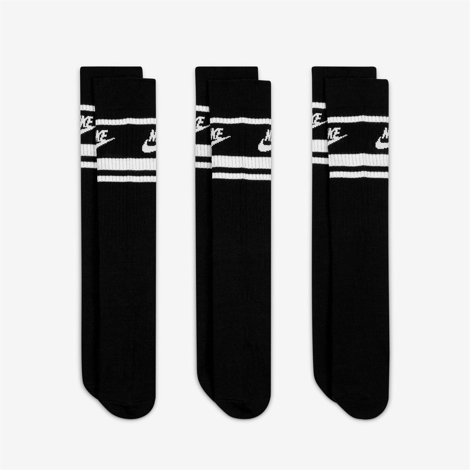 Nike Sportswear Everyday Essential Cr Unisex 3'lü Siyah Çorap