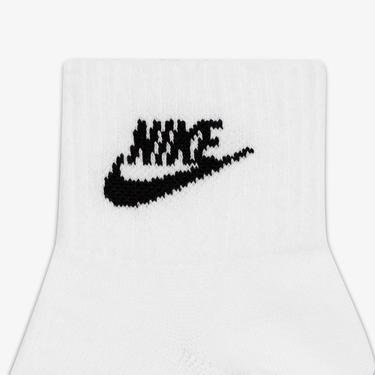  Nike Sportswear Everyday Essential An 3'lü Unisex Beyaz Çorap