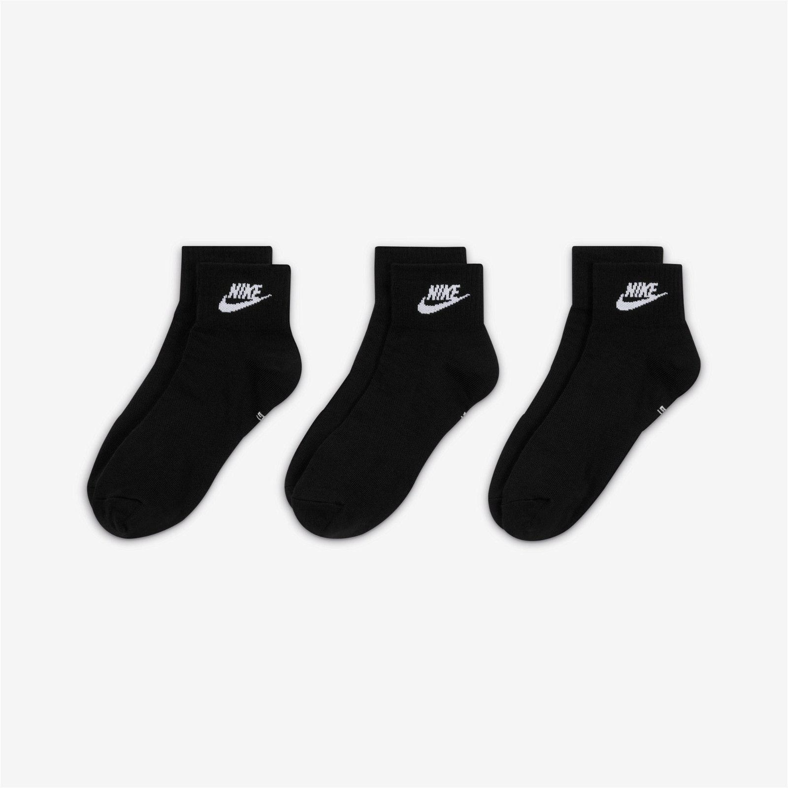 Nike Sportswear Everyday Essential An 3'lü Unisex Siyah Çorap