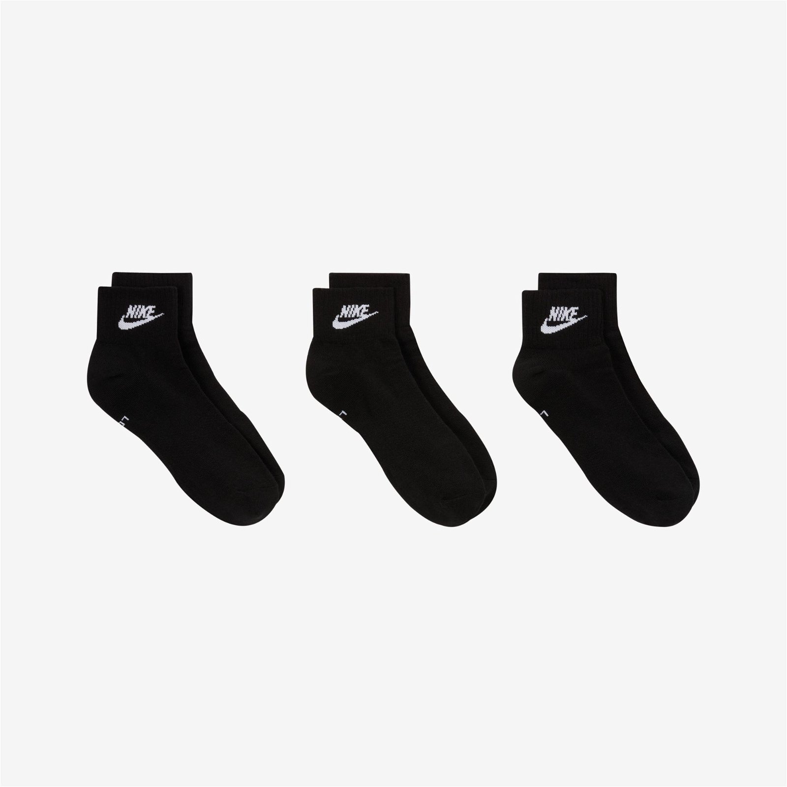 Nike Sportswear Everyday Essential An 3'lü Unisex Siyah Çorap