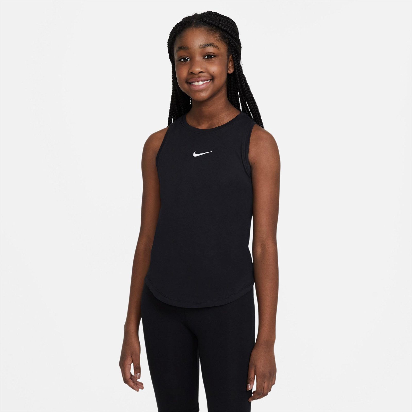 Nike Sportswear Essential Tank Çocuk Siyah T-Shirt