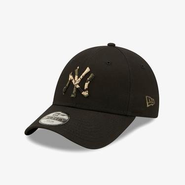  New Era New York Yankees Camo Çocuk Siyah Şapka