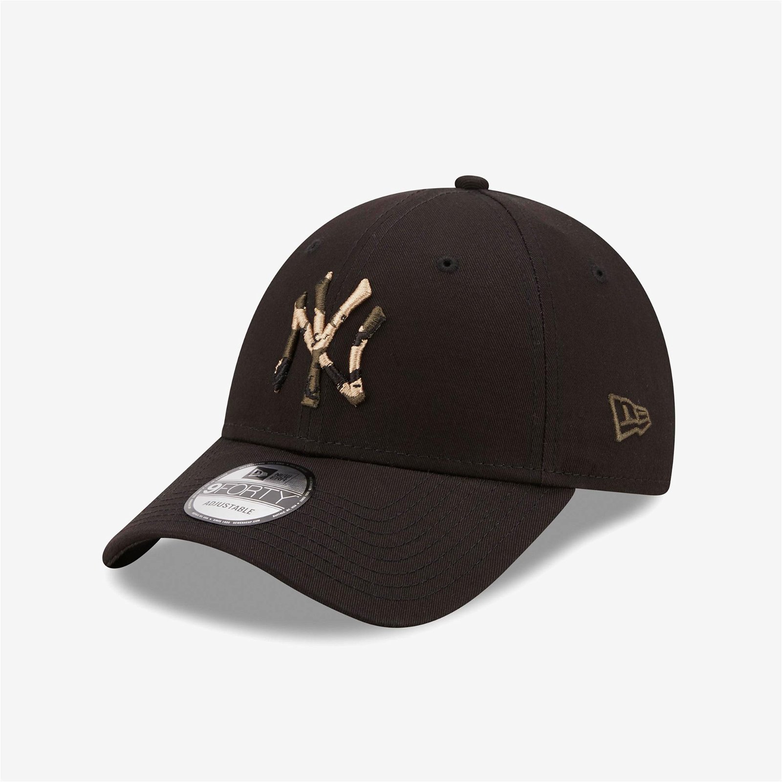 New Era New York Yankees Logo Dolgulu 9Forty Unisex Siyah Şapka