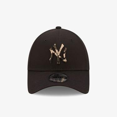  New Era New York Yankees Logo Dolgulu 9Forty Unisex Siyah Şapka