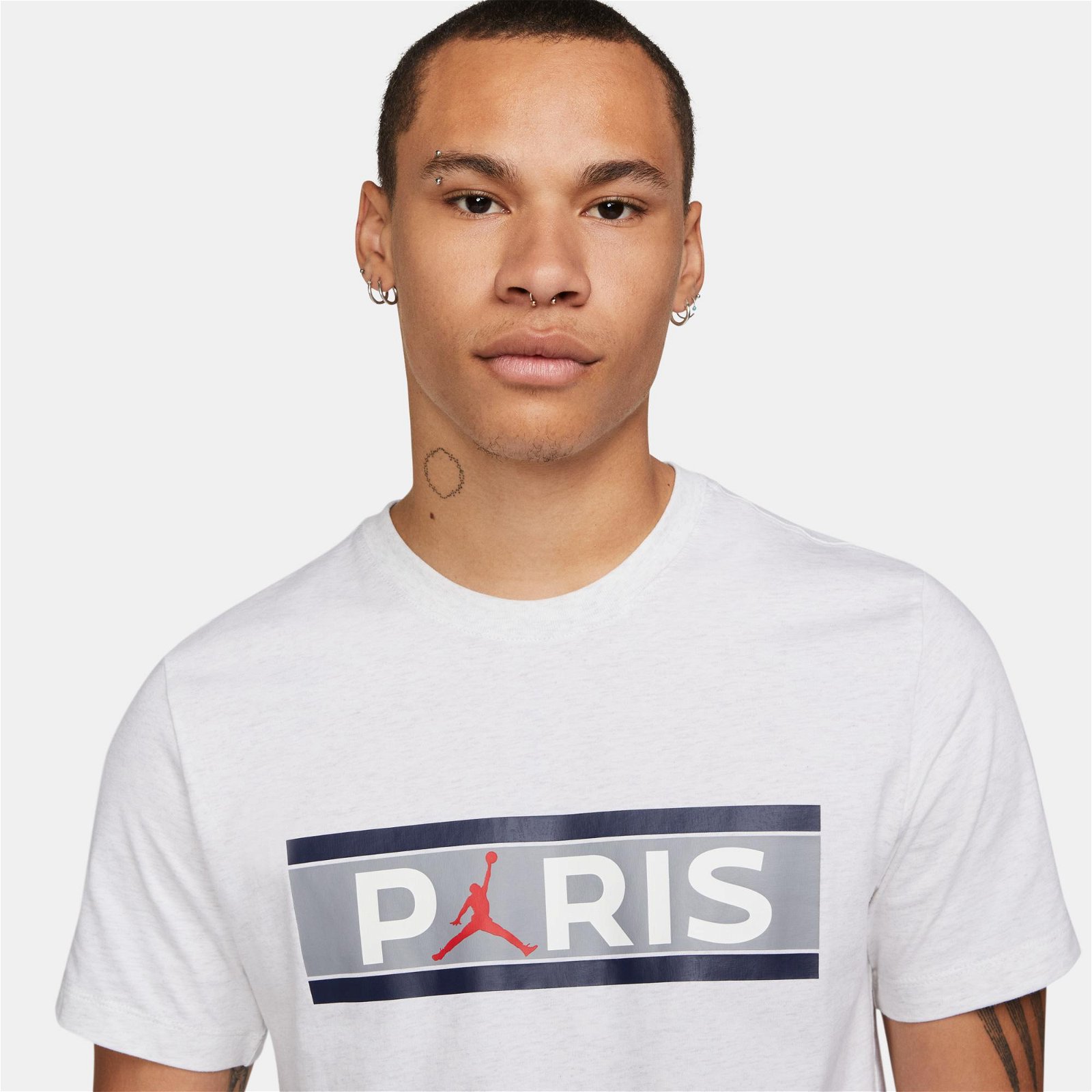 Jordan Paris Saint-Germain Erkek Beyaz T-Shirt
