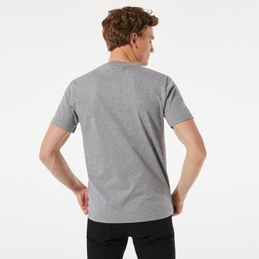  Calvin Klein Cotton Chest Logo Erkek Gri T-Shirt