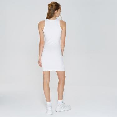  Calvin Klein Seasonal Monogram Kadın Beyaz Elbise