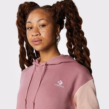  Converse Star Chevron Colorblocked Kadın Pembe Sweatshirt