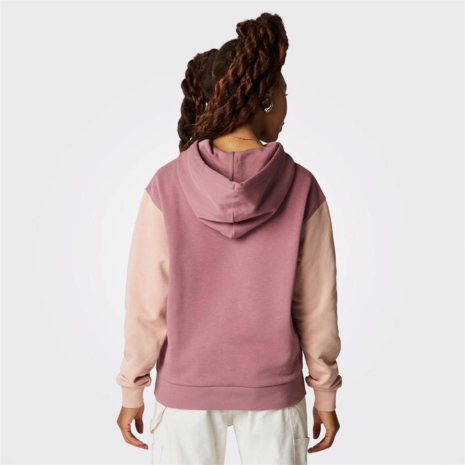 Converse Star Chevron Colorblocked Kadın Pembe Sweatshirt