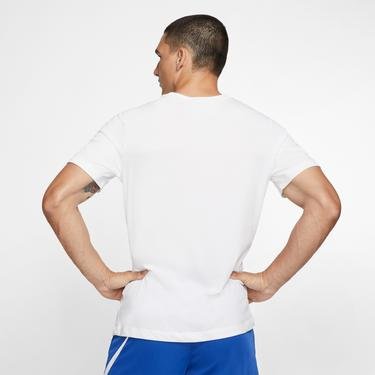  Nike Dri-Fit Crew Solid Erkek Beyaz T-Shirt