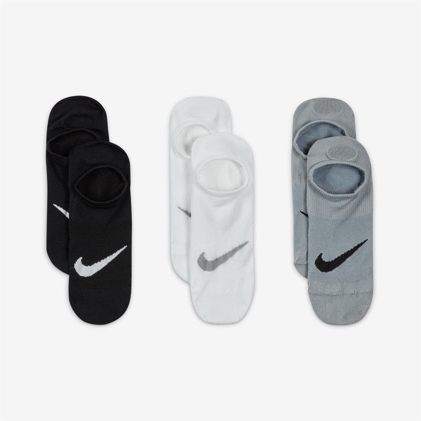 Nike Everyday Plus Lightweight Footie Kadın Renkli 3'lü Çorap