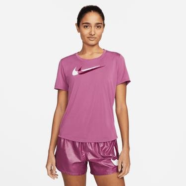  Nike Dri-FIT Swoosh Run Kadın Pembe T-Shirt