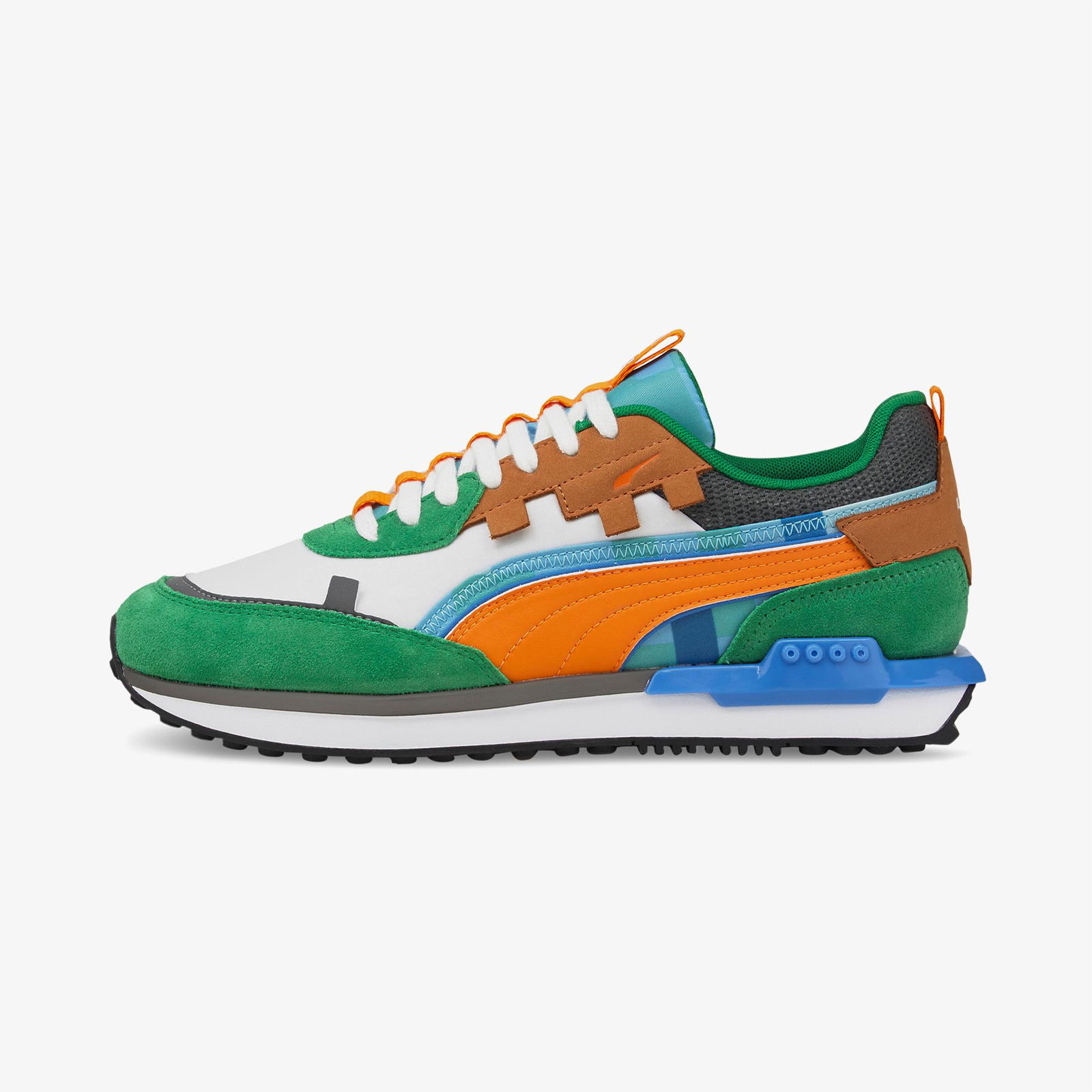 Puma City Rider Minecraft Amazon Erkek Yeşil Spor Ayakkabı