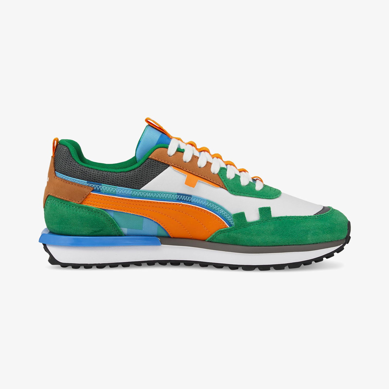 Puma City Rider Minecraft Amazon Erkek Yeşil Spor Ayakkabı