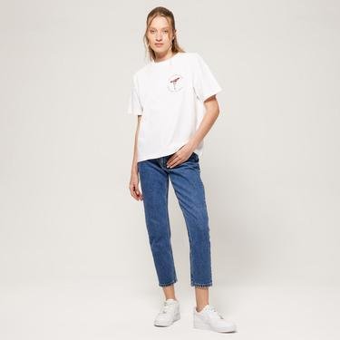  Kity Boof Not in The Mood Kadın Beyaz T-Shirt