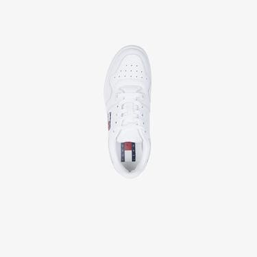  Tommy Jeans Retro Basket Essential Kadın Beyaz Sneaker
