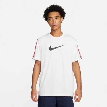  Nike Sportswear Repeat Erkek Beyaz T-Shirt