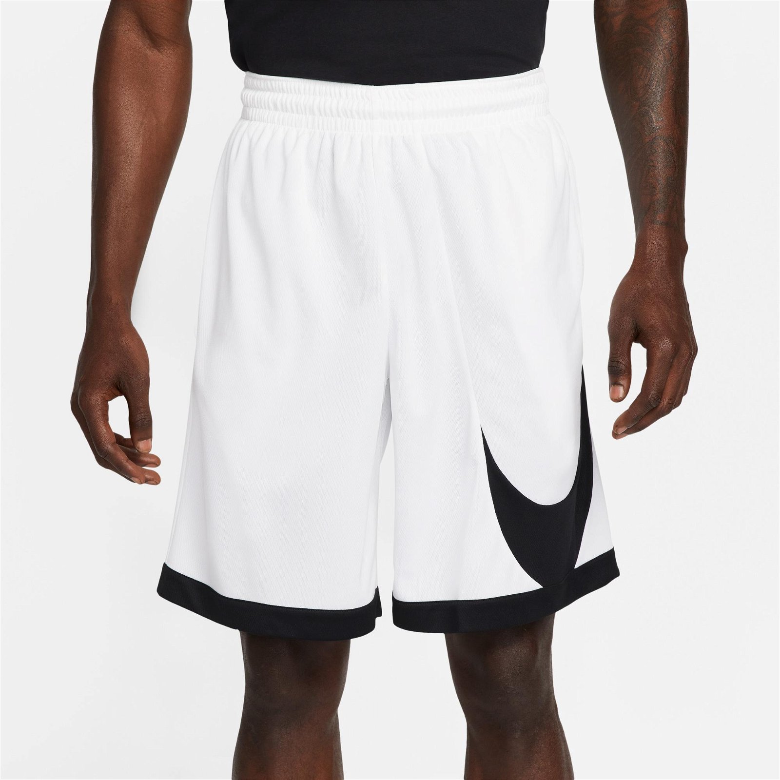 Nike Dri-FIT Hbr 10In 3.0 Erkek Siyah/Beyaz Şort