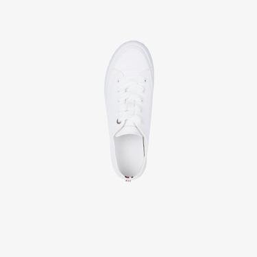  Tommy Hilfiger Monochromatic Vulc Kadın Beyaz Spor Ayakkabı
