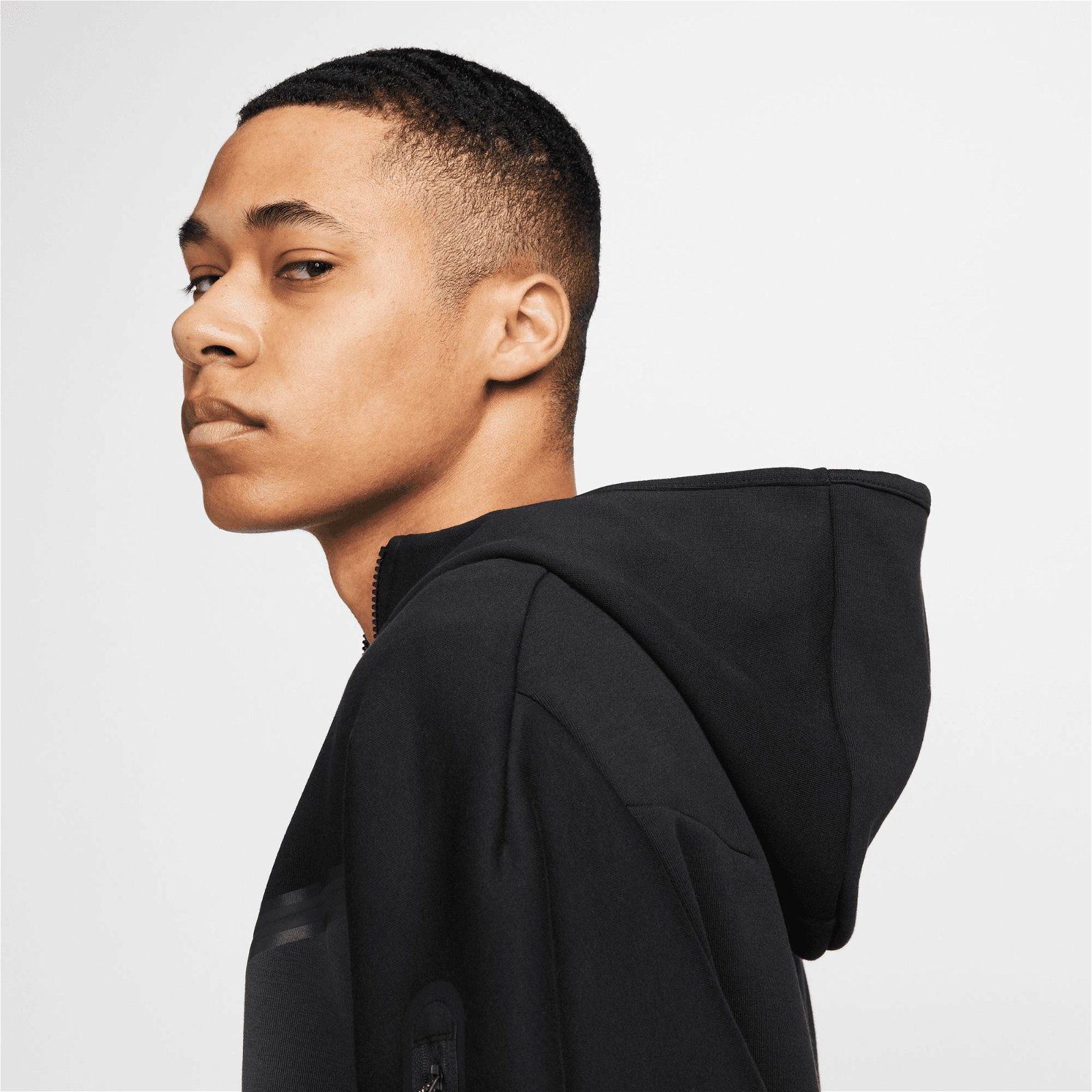 Nike Sportswear Tech Fleece Hoodie Erkek Siyah Ceket