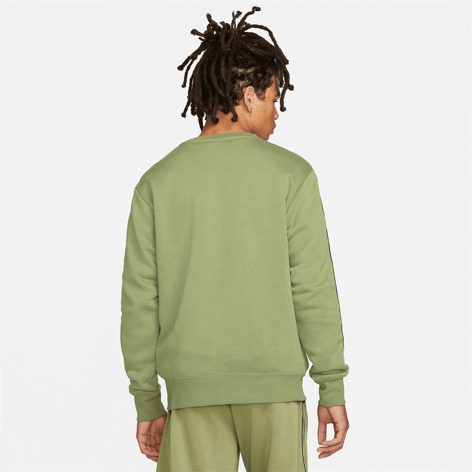 Nike Sportswear Repeat Fleece Crew Bb Erkek Yeşil Sweatshirt