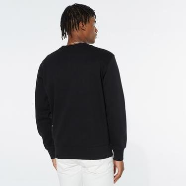  Calvin Klein Jeans Monogram Logo Crew Neck Erkek Siyah Sweatshirt