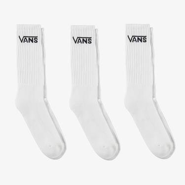  Vans Classic Crew 3'lü Beyaz Çorap