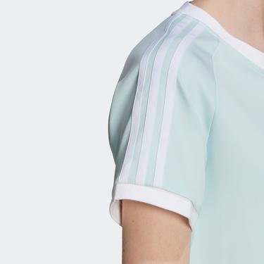  adidas Adicolor Classics Slim 3-Stripes Kadın Mavi T-Shirt