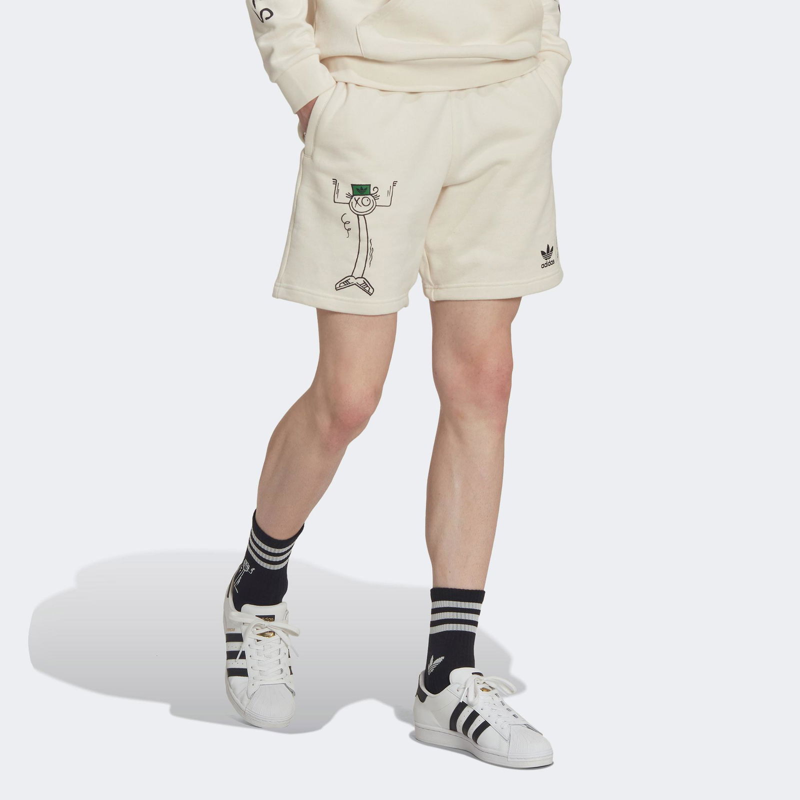 adidas Originals x André Saraiva Şort Erkek Beyaz Şort