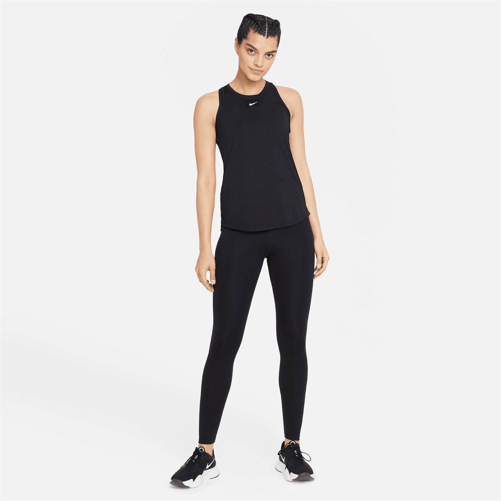 Nike Dri-FIT One Kadın Siyah Kolsuz T-Shirt