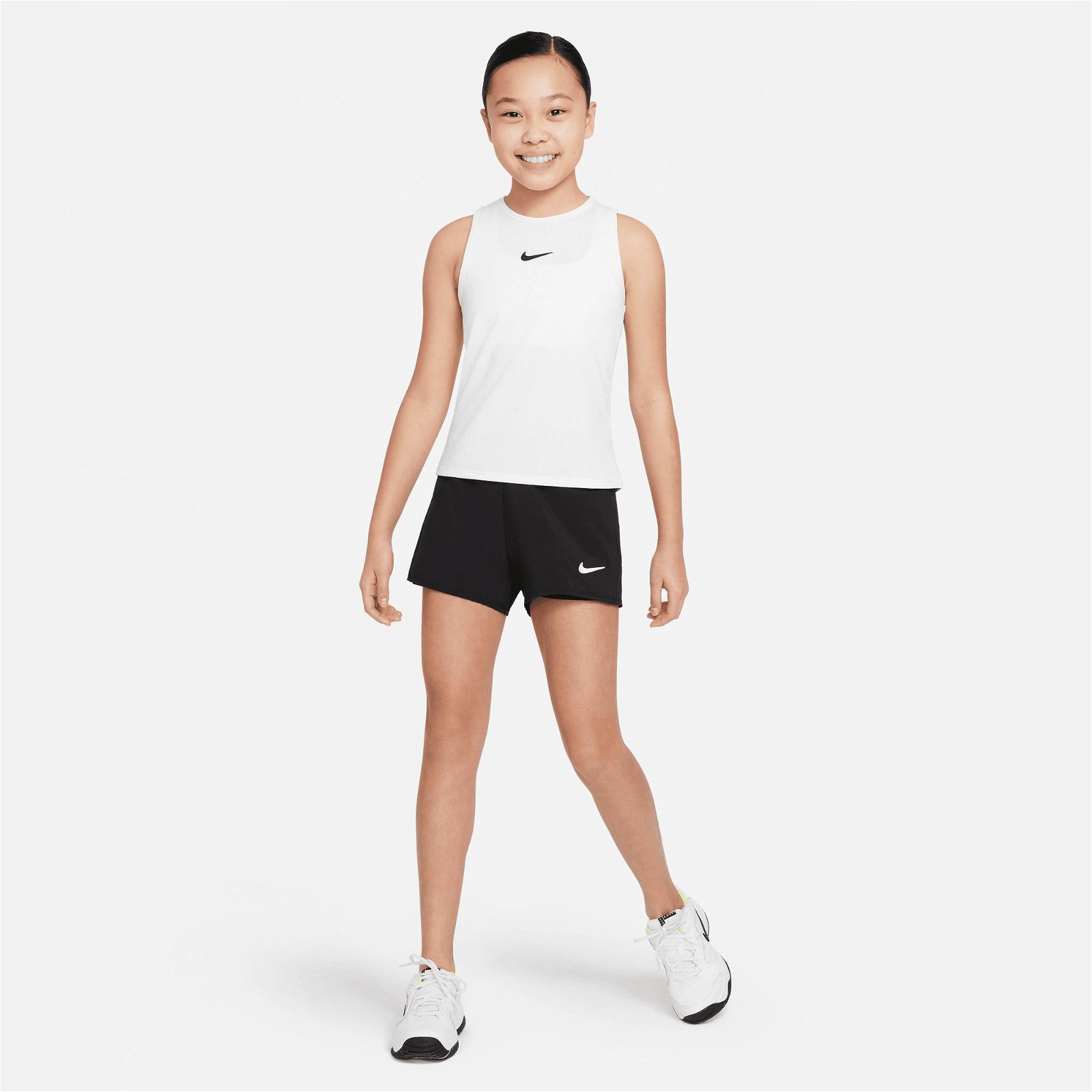 Nike Court Dri-FIT Vctry Çocuk Siyah Şort