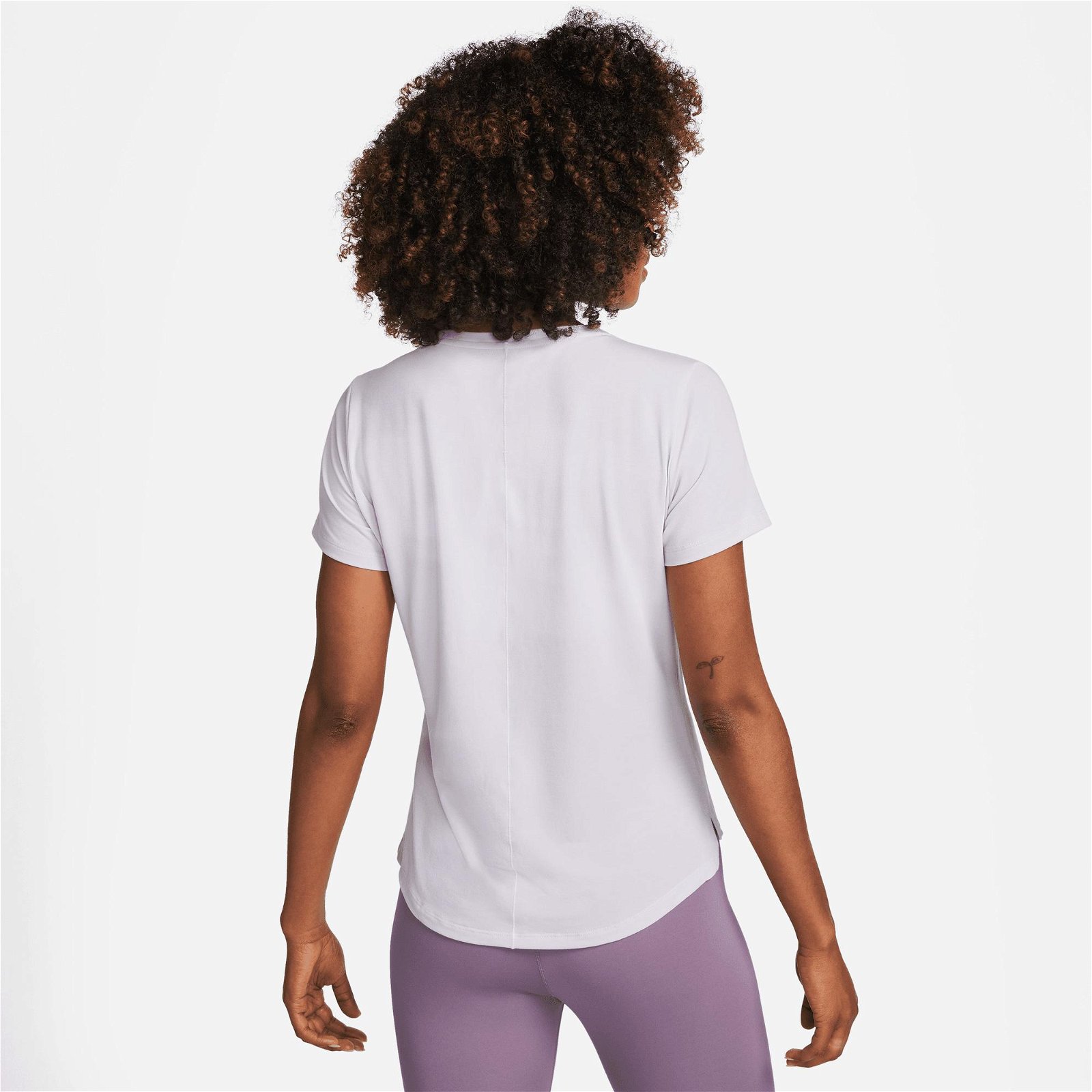 Nike One Luxe Dri-FIT Kadın Lila T-Shirt