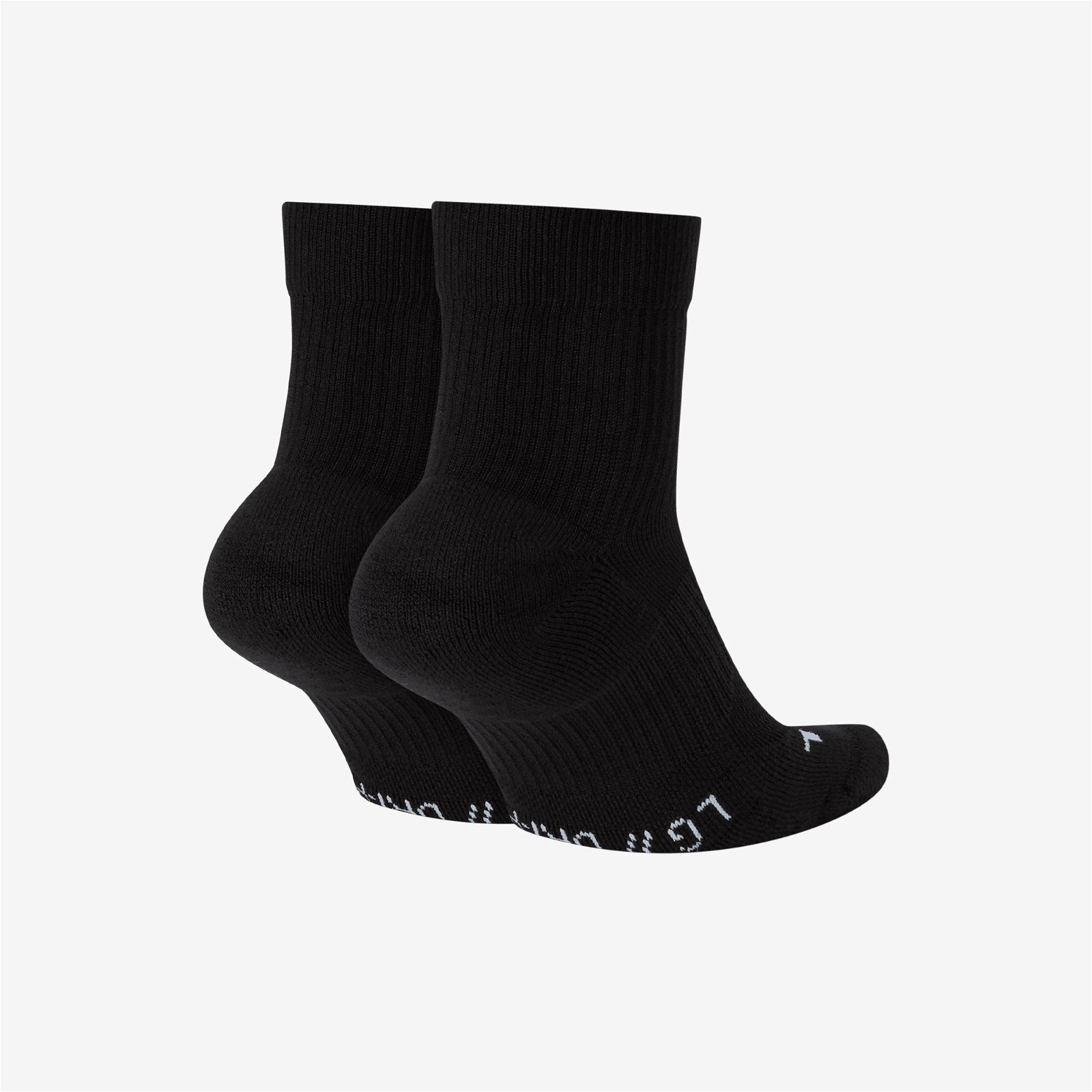 Nike Multiplier Max Ankle 2'li Unisex Siyah Çorap