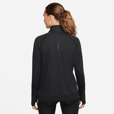  Nike Dri-FIT Swoosh Run Midlayer Kadın Siyah Sweatshirt