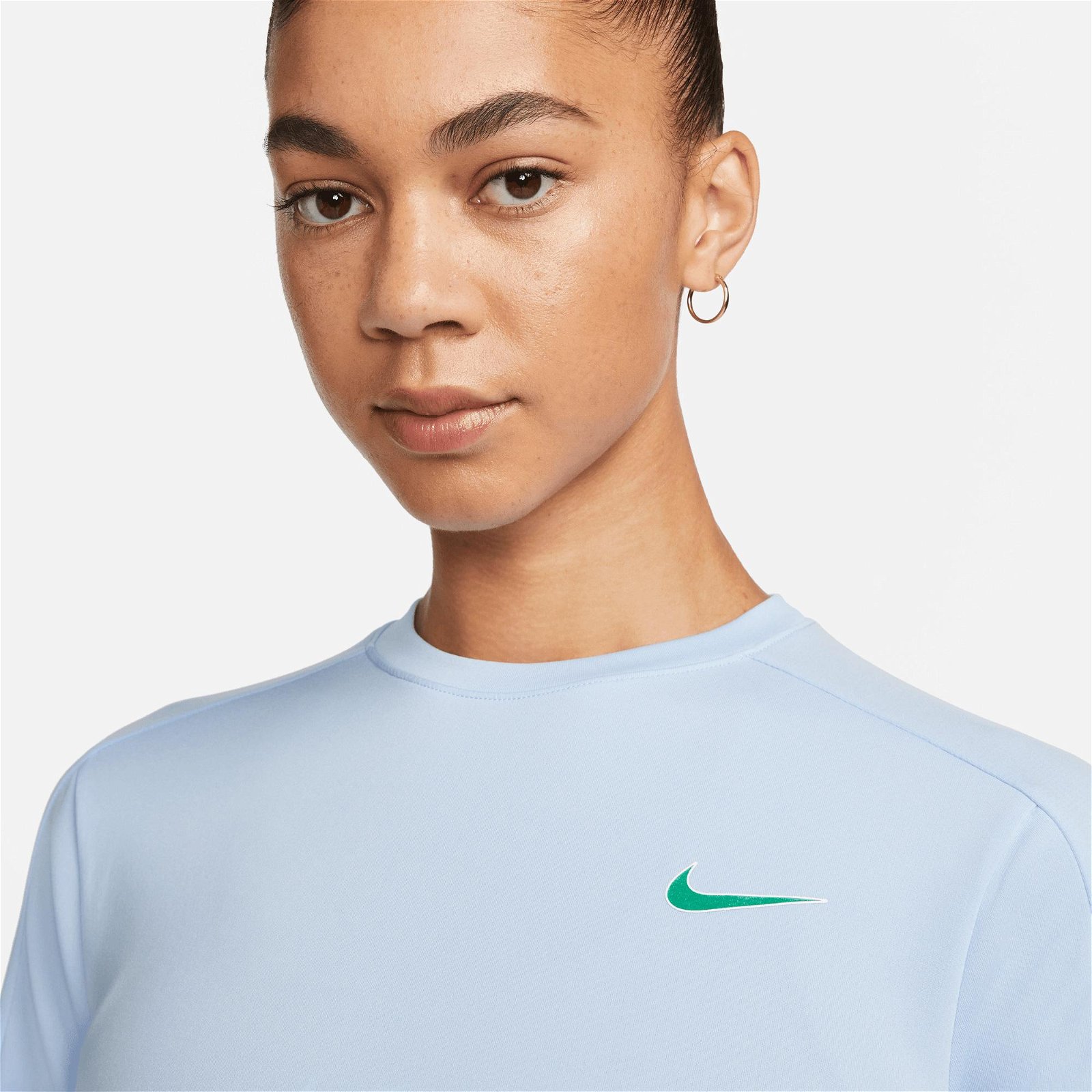 Nike Dri-FIT Swoosh Run Pacer Midlayer Kadın Mavi Sweatshirt