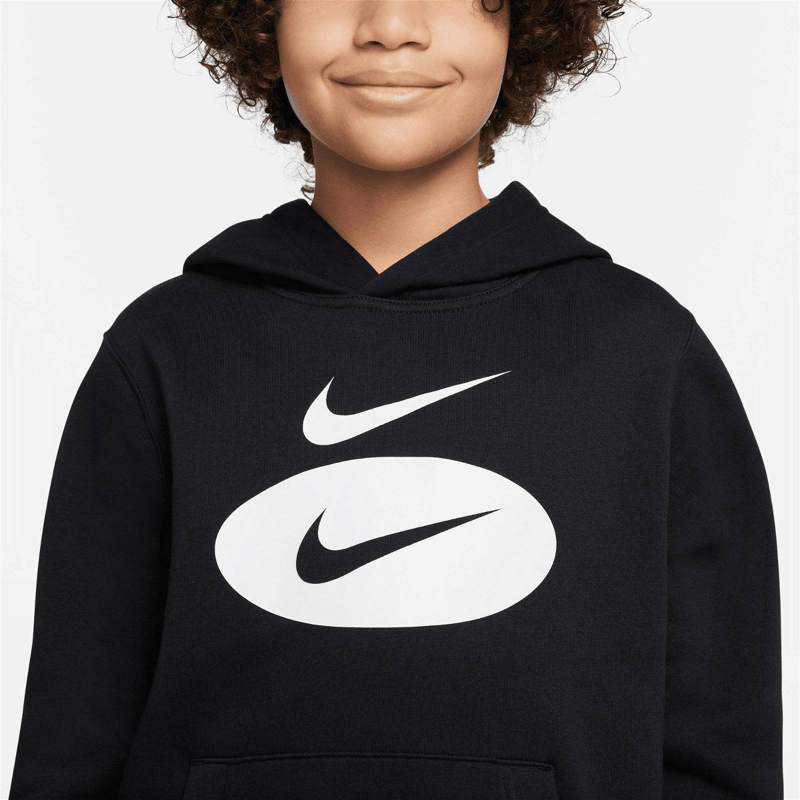 Nike Sportswear Core Hbr Po Hoody Çocuk Siyah Sweatshirt