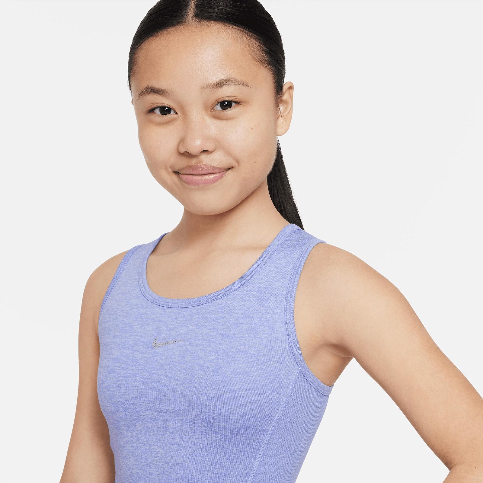Nike Yoga Dri-FIT Tank Çocuk Mavi Kolsuz T-Shirt