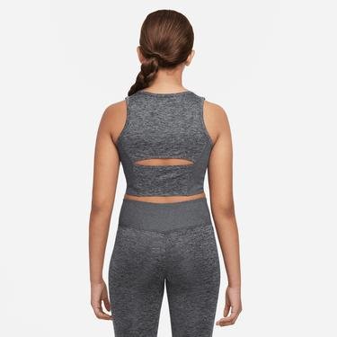  Nike Yoga Dri-FIT Tank Çocuk Gri Kolsuz T-Shirt