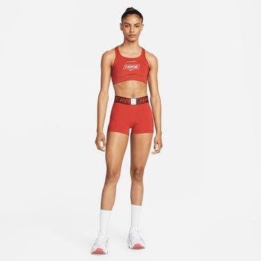  Nike Pro Dri-FIT Swoosh Pro Kadın Kırmızı Bra