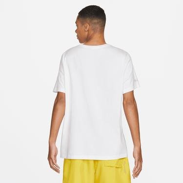  Nike Sportswear Air Hbr 2 Erkek Beyaz/Sarı T-Shirt