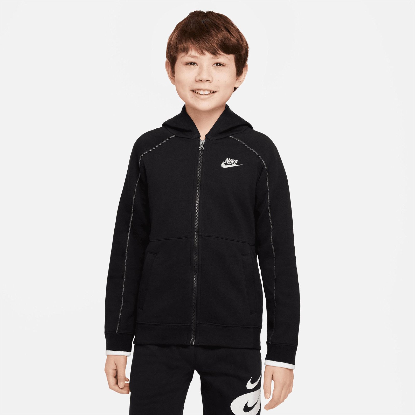 Nike Sportswear Amplify Fz Çocuk Siyah Sweatshirt
