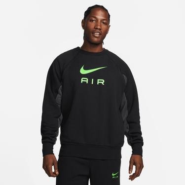  Nike Sportswear Air Ft Crew Erkek Siyah Sweatshirt