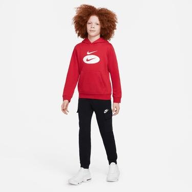  Nike Sportswear Core Hbr Po Hoody Çocuk Kırmızı Sweatshirt