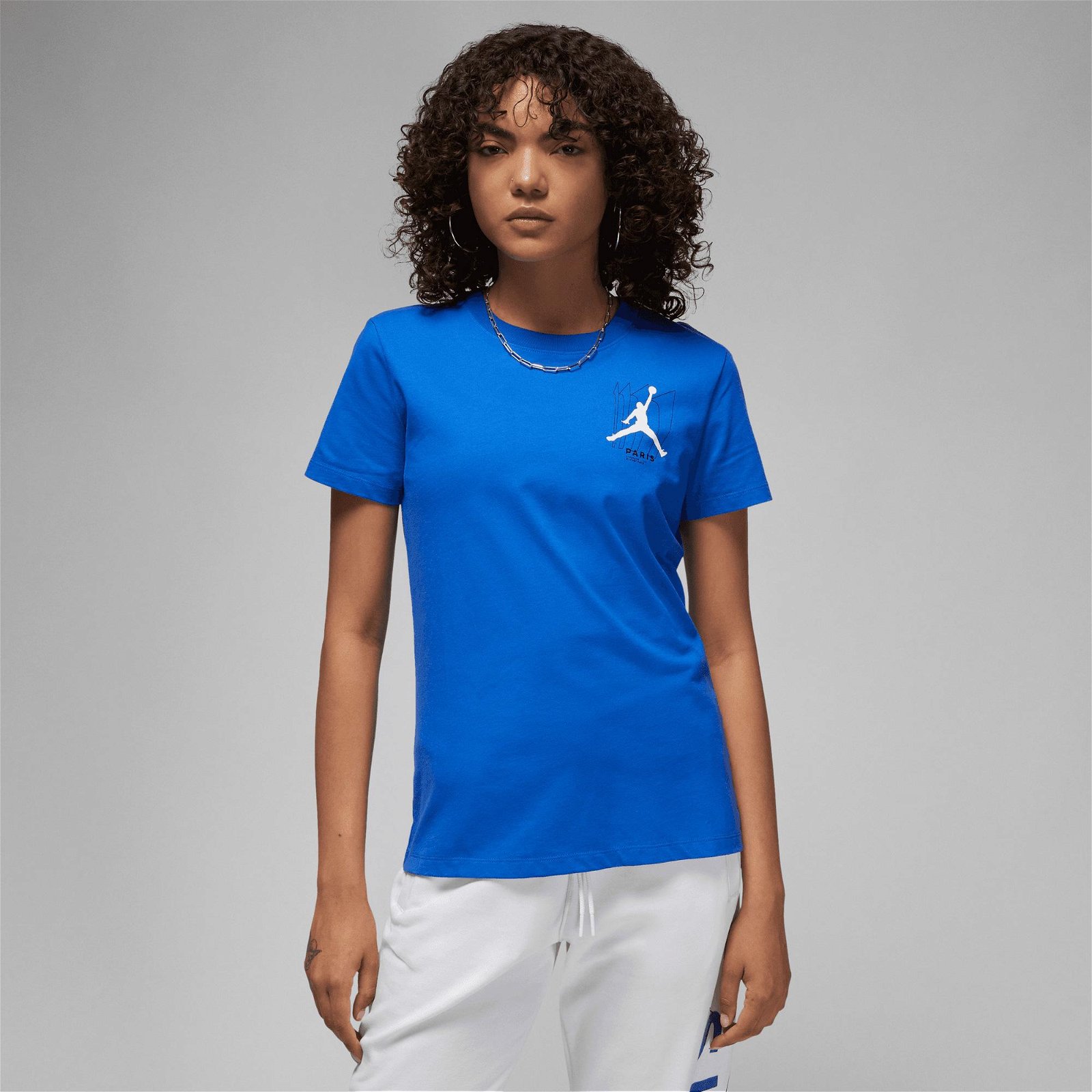 Jordan Paris Saint German Crew Kadın Mavi T-Shirt