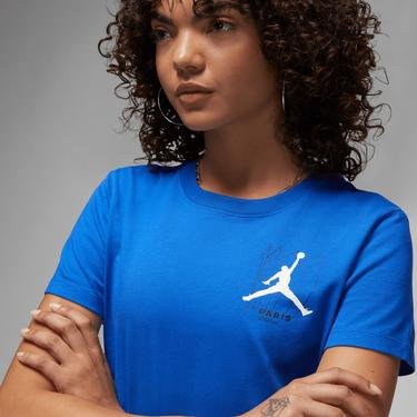  Jordan Paris Saint German Crew Kadın Mavi T-Shirt