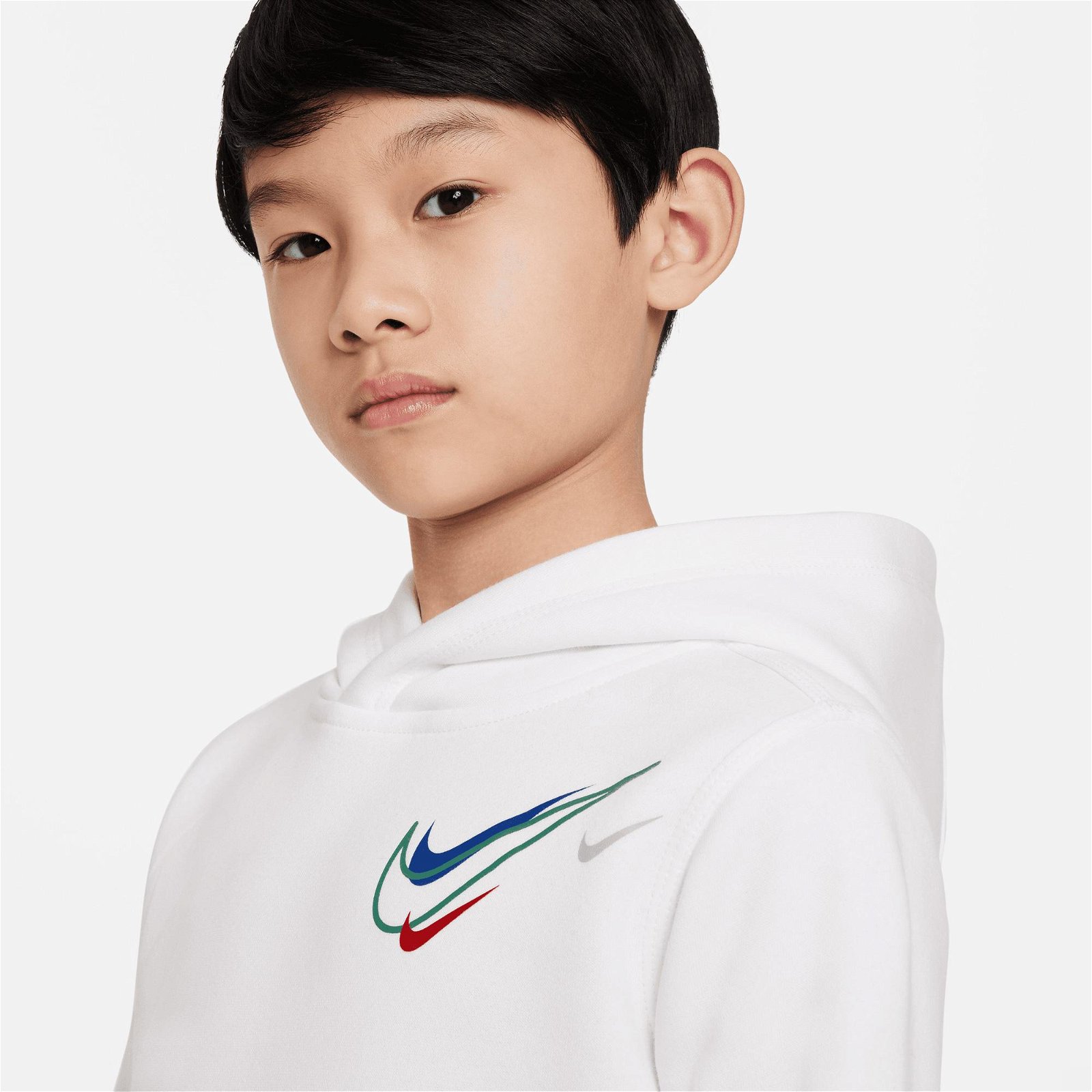 Nike Sportswear Sos Fleece Po Hoodie Bb Çocuk Beyaz Sweatshirt