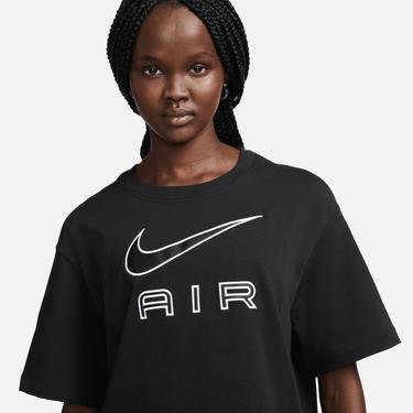  Nike Sportswear Air Kadın Siyah/Beyaz T-Shirt