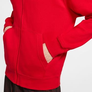  Nike Sportswear Club Erkek Kırmızı Kapüşonlu Sweatshirt