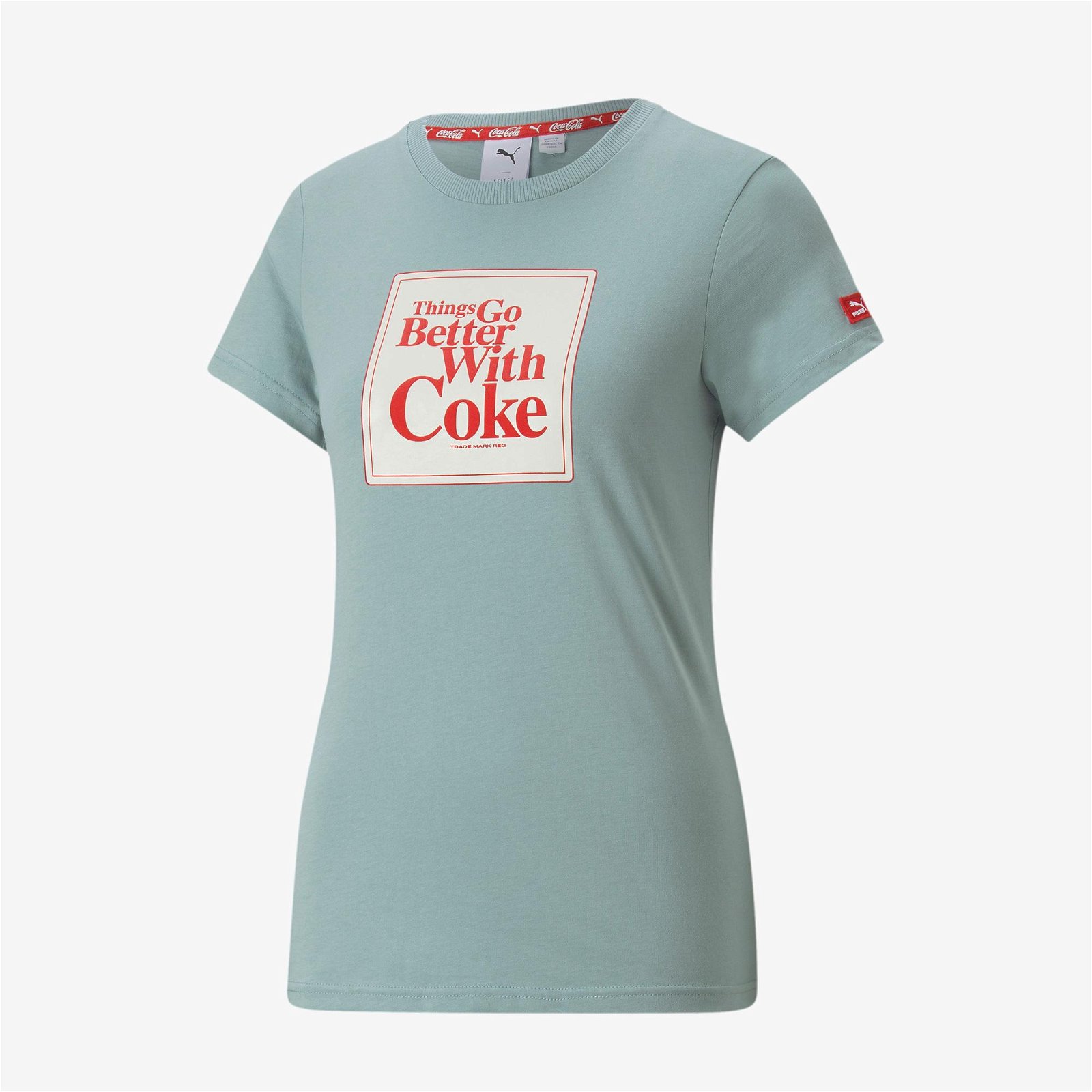 Puma X Coca Cola Kadın Gri T-Shirt