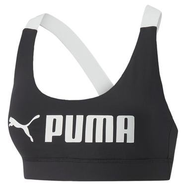  Puma Mid Impact Puma Fit Kadın Siyah Bra